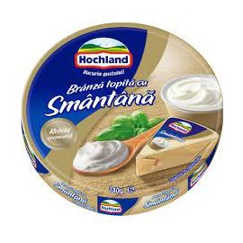 HOCHLAND BRANZA TOPITA CU SMANTANA TRIUNGHIURI 140G