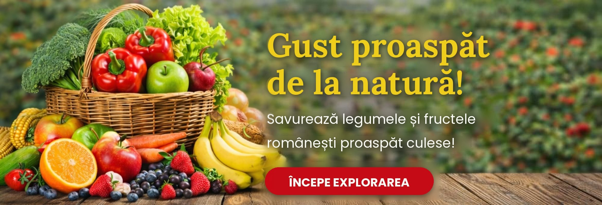 Fructe și legume românești proaspete